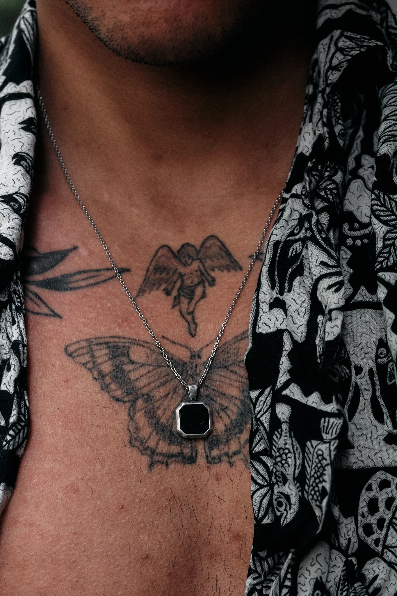 Onyx Marble Black Necklace - Image 5